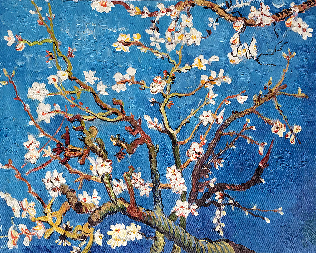 Branches of an Almond Tree in Blossom - Van Gogh Painting On Canvas